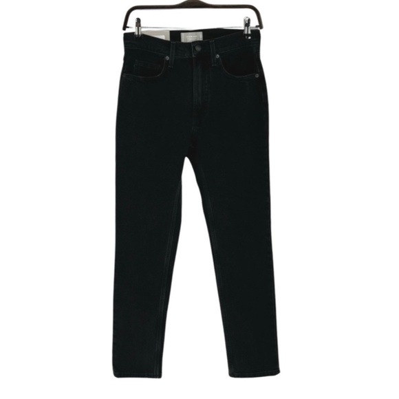 Everlane Women's Original Cheeky Jean Size 25 Black Straight Leg High Rise Crop - Picture 5 of 16